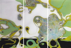 Hinter-Acrylglas-Malerei "Triptychon 1"© GINE SELLE 2020