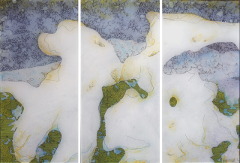 Hinter-Acrylglas-Malerei "Triptychon 2"© GINE SELLE 2020