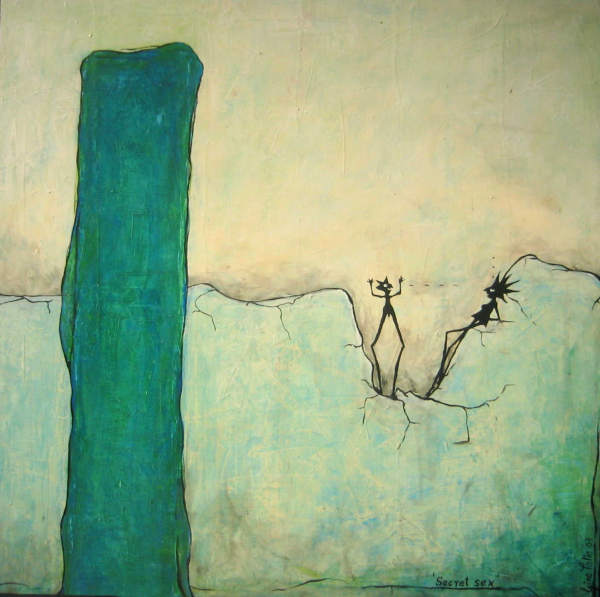 Secret Sex, Acryl auf Leinwand (C) Gine Selle 2004