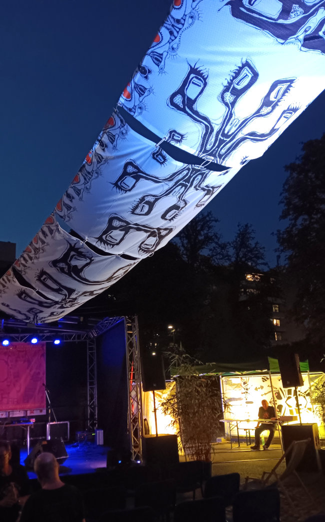 Outdoor-Gestaltung beim "visual-sound-outdoor-festival" von der Parzelle - Dortmund 2025, © Gine Selle 2025