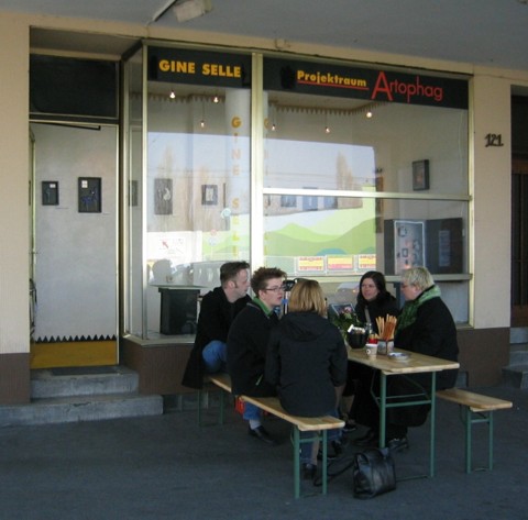 Eröffnung des Projektraums Artophag in Dortmund 2003 (C) Gine Selle